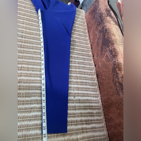 BEACH RIOT Ayla ribbed cobalt blue sparkle leggings size small - Picture 5 of 7